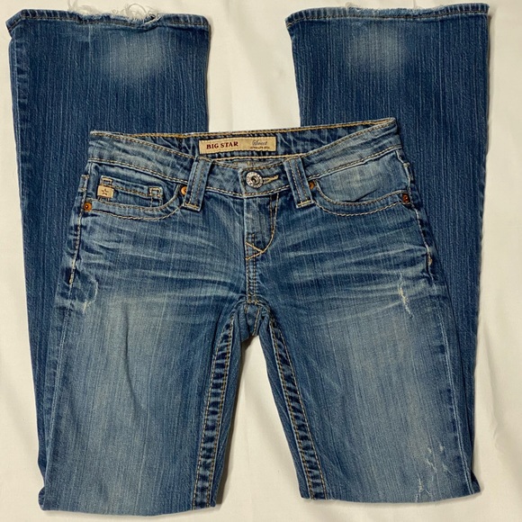 BIG STAR “sweet” ultra low rise BOOTCUT JEANS - Picture 2 of 7